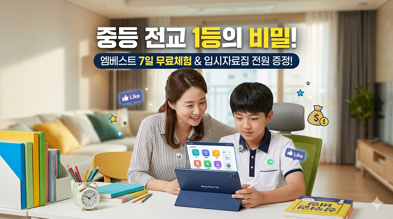 중등 최상위권의 비밀, 왜 전교 1등은 엠베스트로 시작했을까?