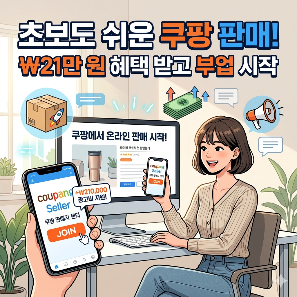 무자본 창업의 시작, 쿠팡 셀러 입점 3분 만에 끝내는 법