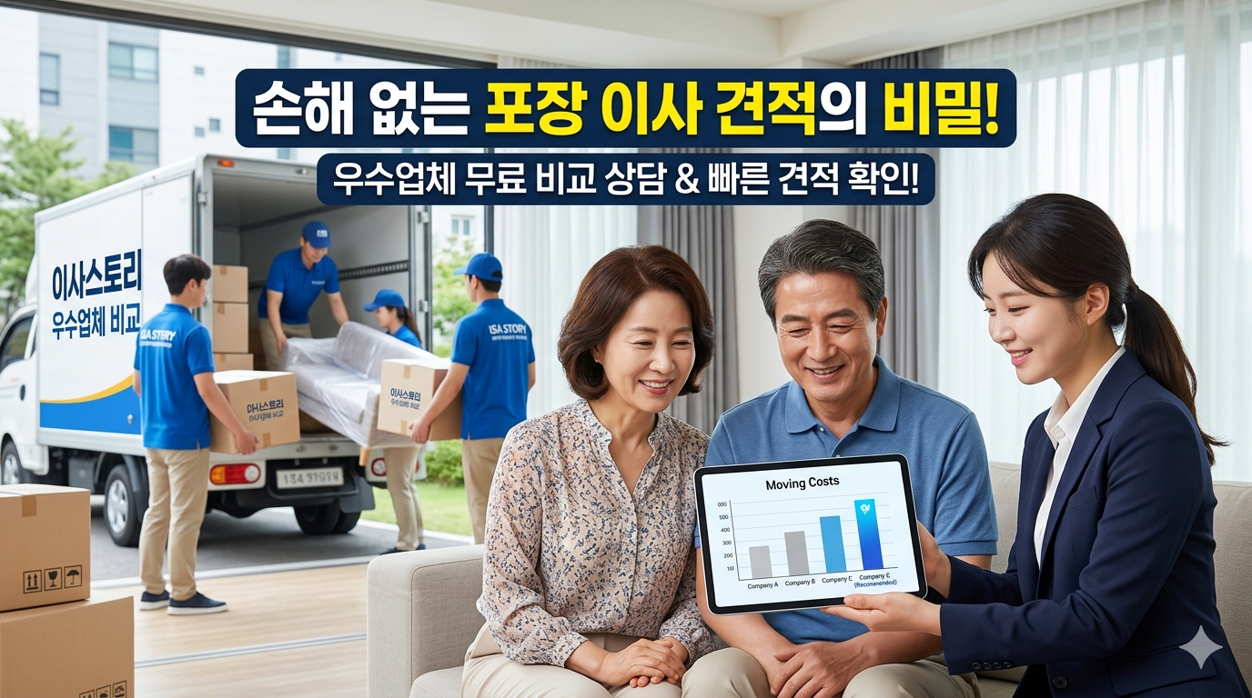 앉아서 받는 최저가 포장 이사 견적 비교 꿀팁