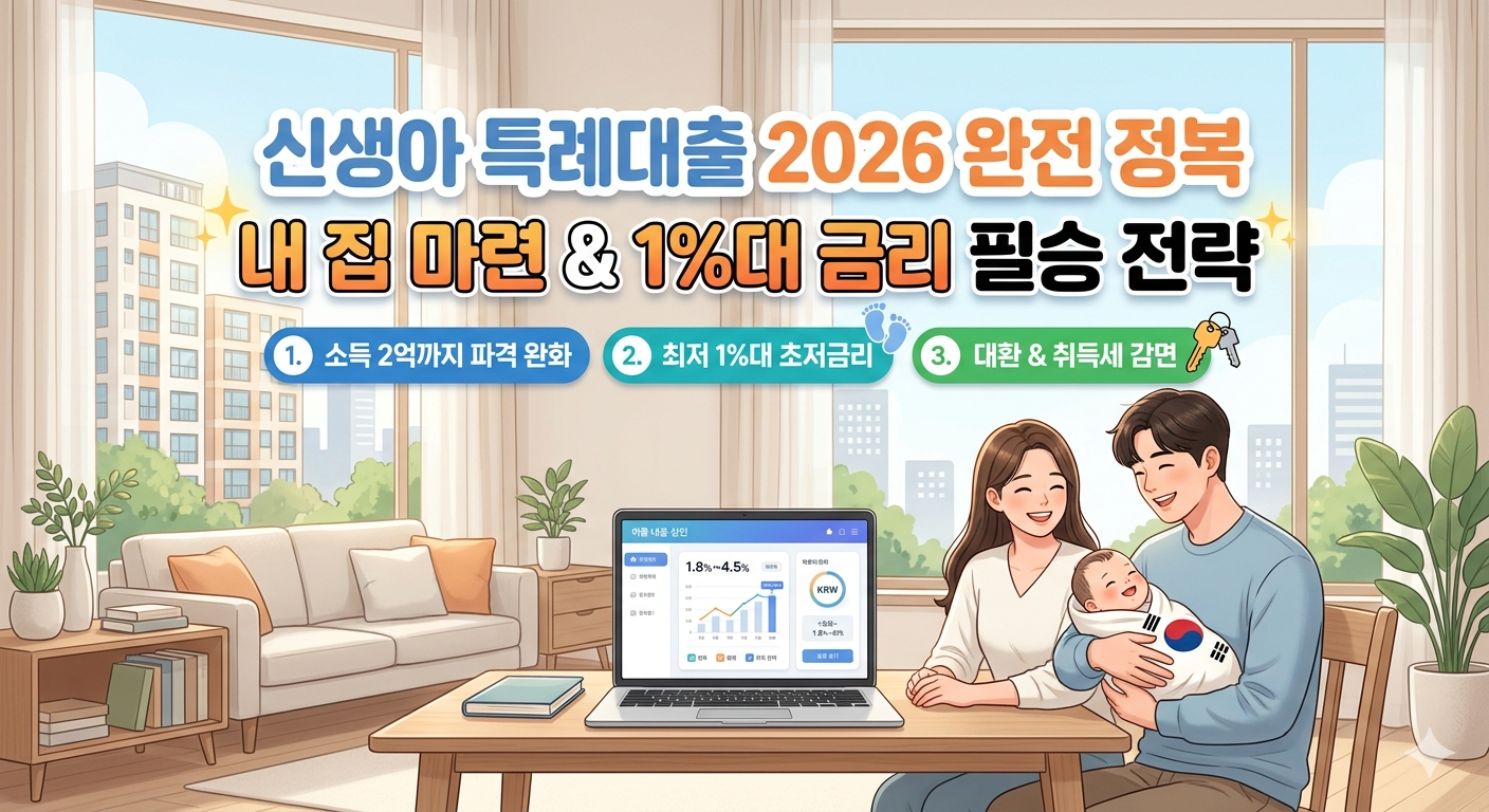 2026년 달라진 신생아 특례대출 핵심 정리