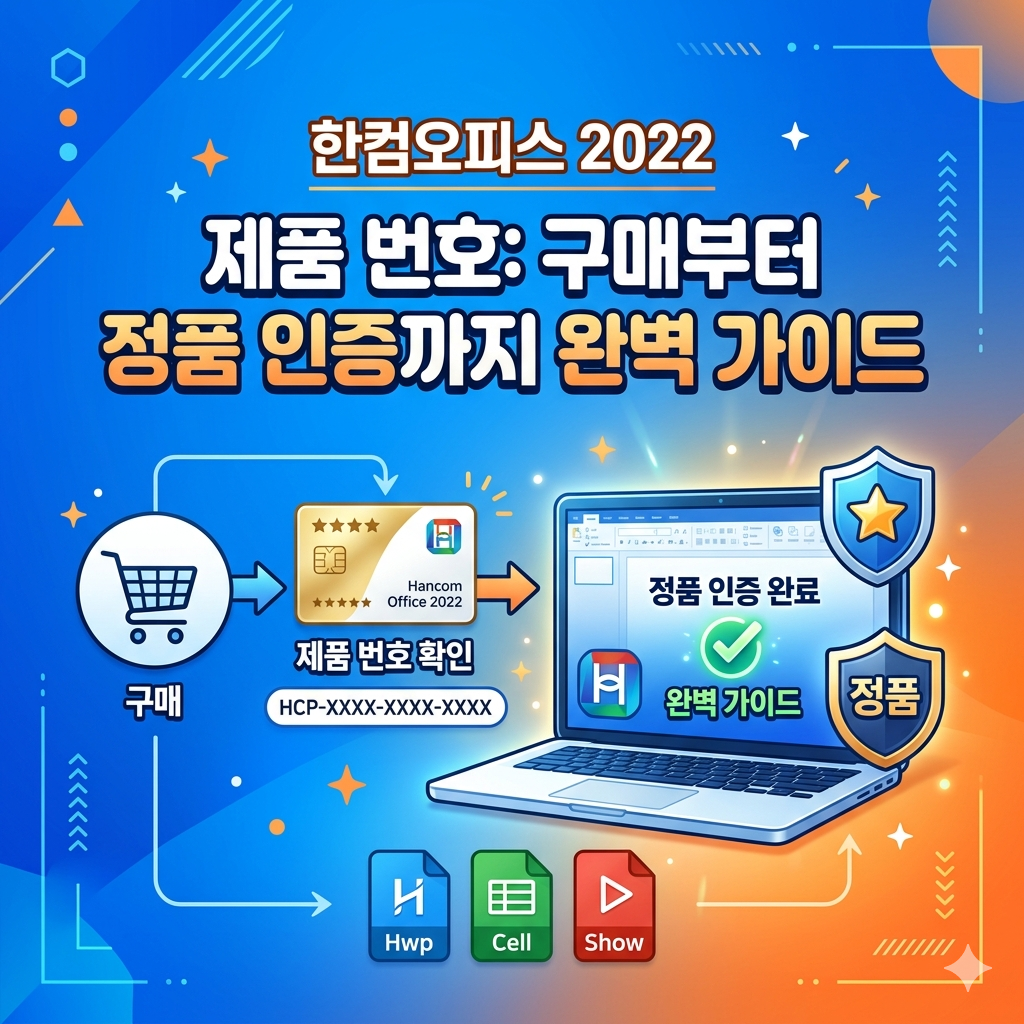 한컴오피스 2022 제품 번호: 구매부터 정품 인증까지 완벽 가이드