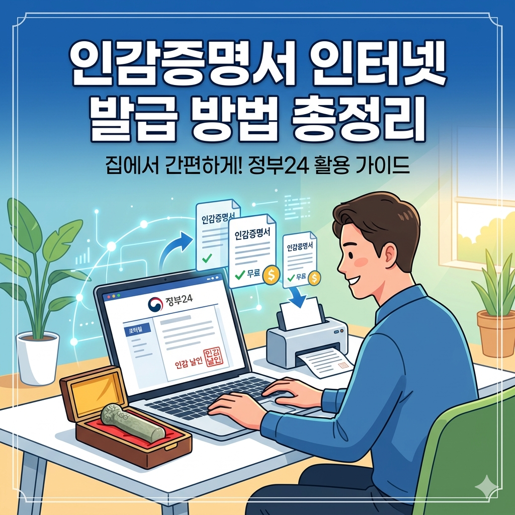 인감증명서 인터넷 발급 가능할까? 정부24 최신 이용 가이드