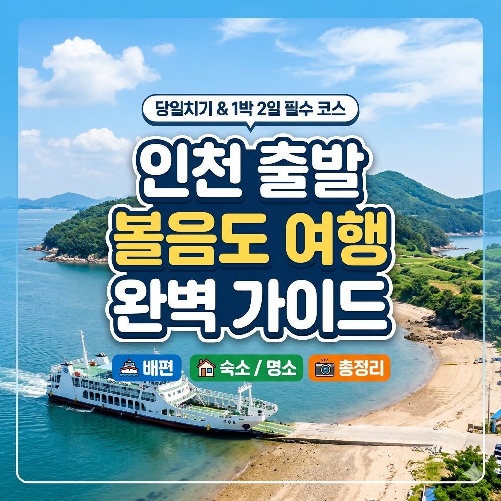 인천 출발 볼음도 여행 완벽 가이드: 배편, 숙소, 명소 총정리