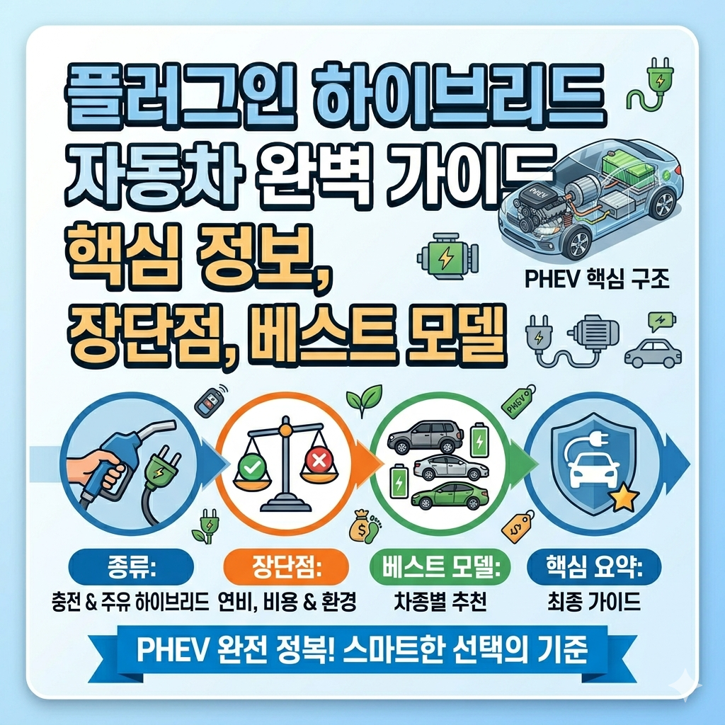 플러그인 하이브리드 자동차 완벽 가이드: 종류, 장단점, 추천 모델 총정리