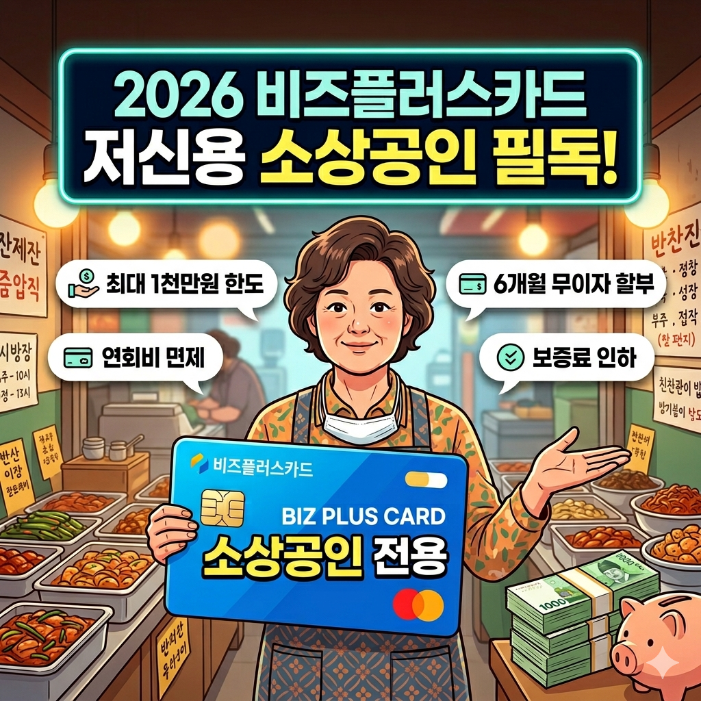 2026 비즈플러스카드 1,000만원 한도 받는 법