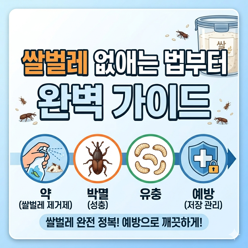 쌀벌레 없애는 법부터 예방까지 완벽 가이드