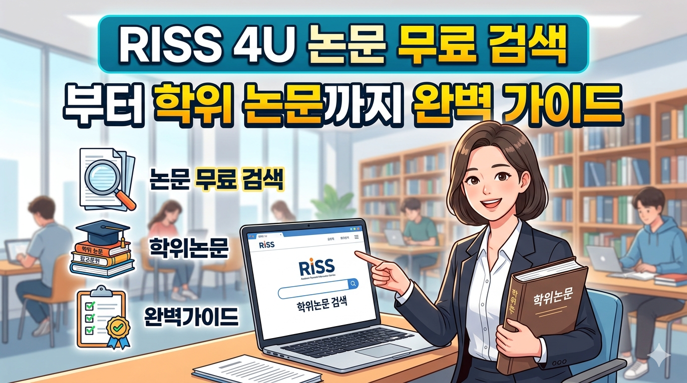 RISS 4U 논문 무료 검색부터 학위 논문까지 완벽 가이드